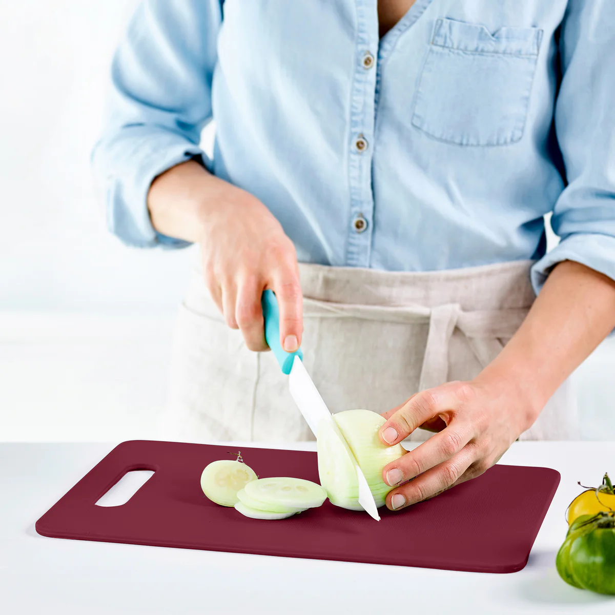 GreenLife Cutting Board Set | Red - Image 4