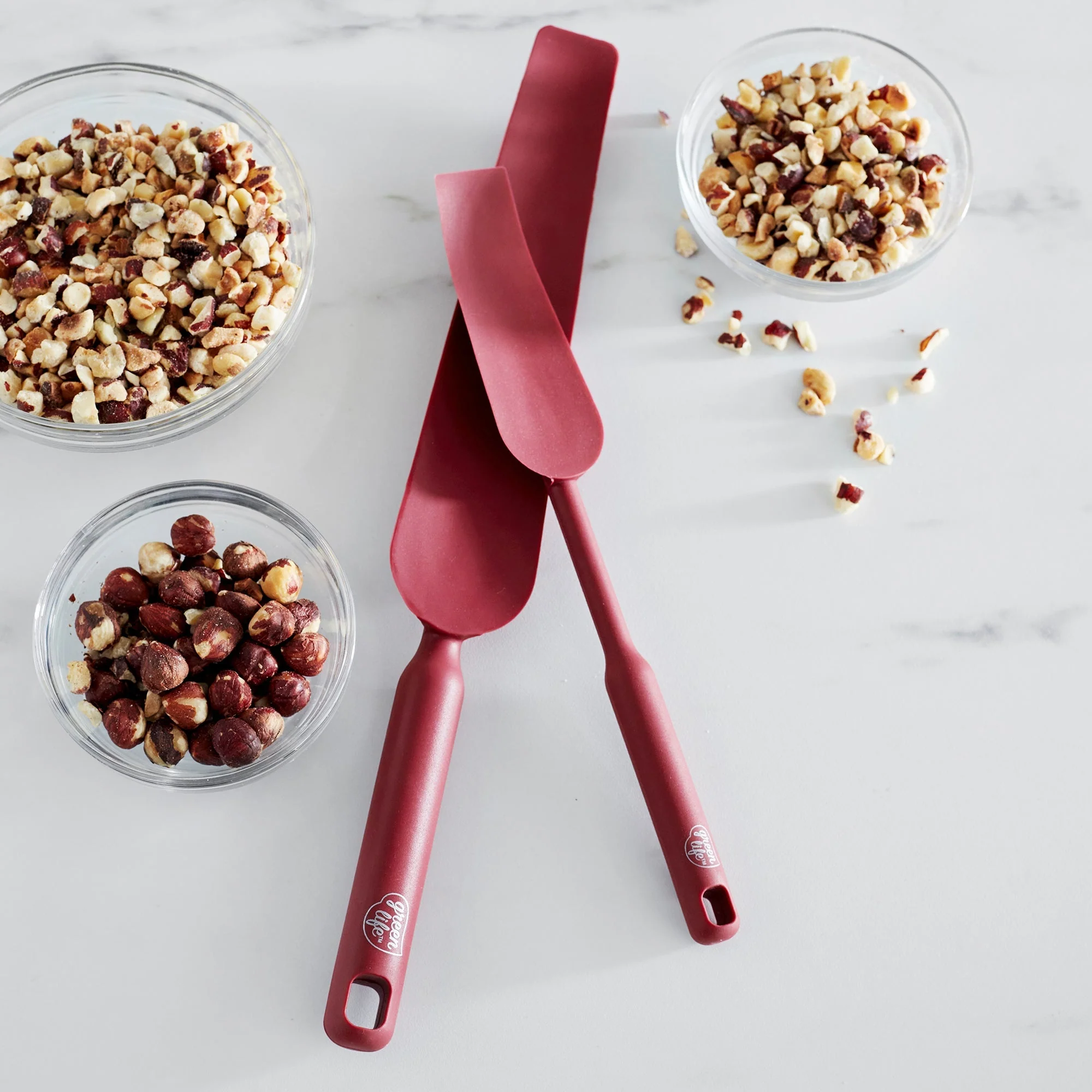 GreenLife Easy Reach Silicone Spatula, 2-Piece Set | Red - Image 2