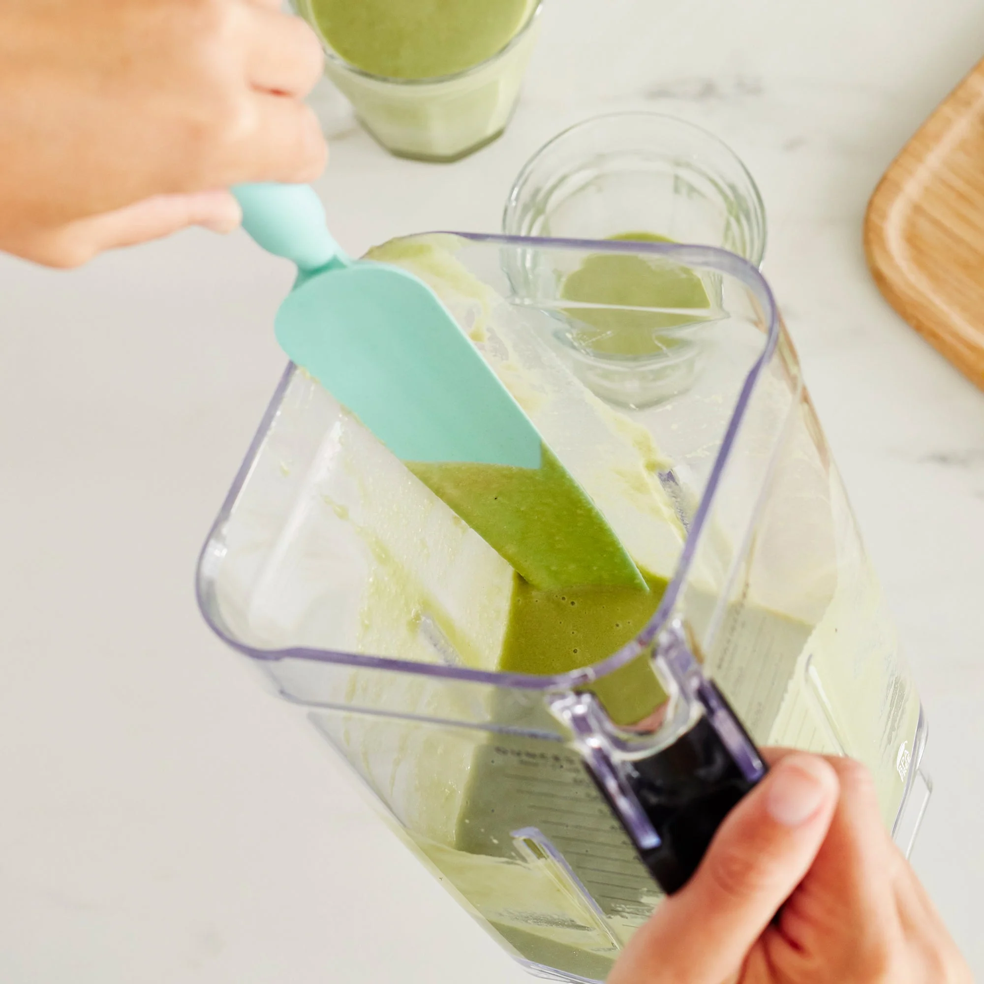 GreenLife Easy Reach Silicone Spatula, 2-Piece Set | Turquoise - Image 3