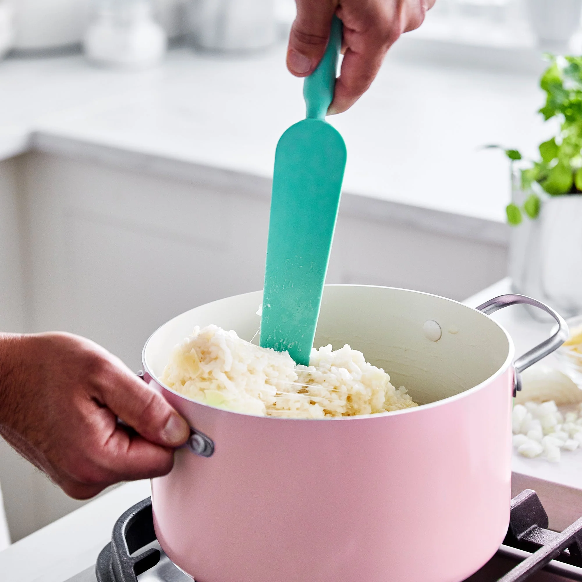 GreenLife Easy Reach Silicone Spatula, 2-Piece Set | Turquoise - Image 5