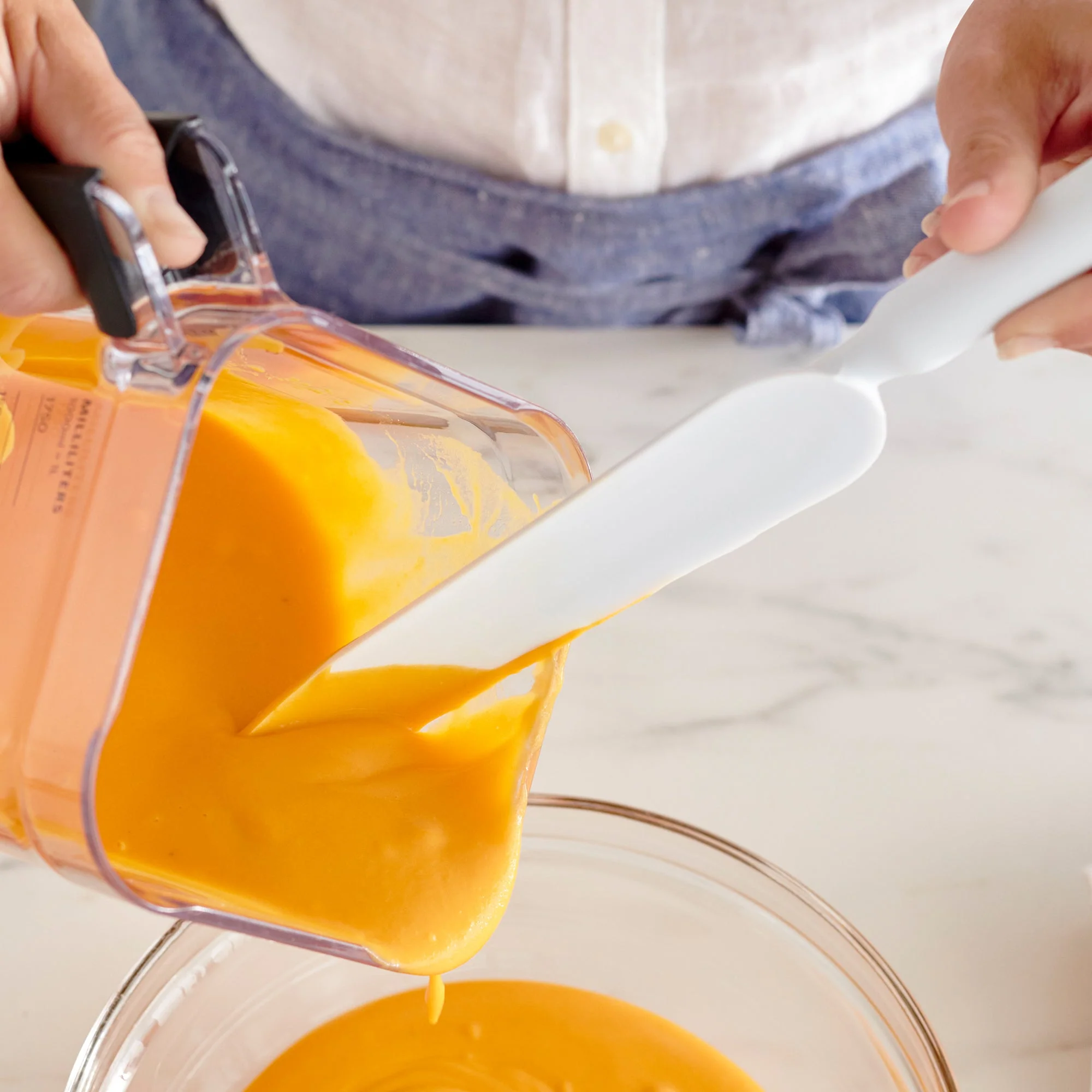 GreenLife Easy Reach Silicone Spatula, 2-Piece Set | White - Image 3
