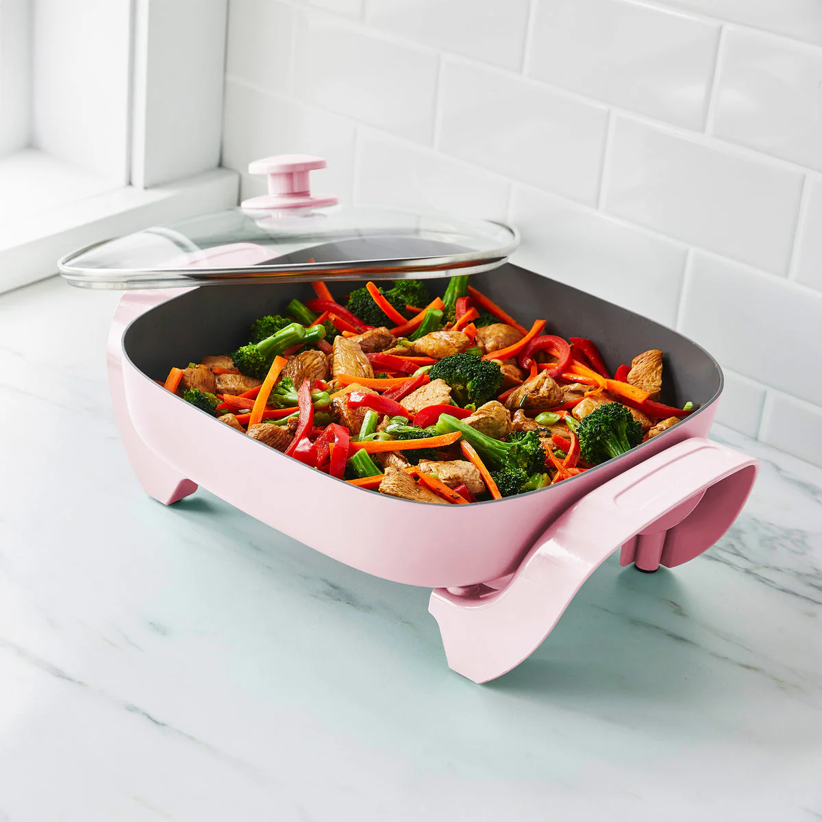 GreenLife Electric Skillet | Pink - Image 2