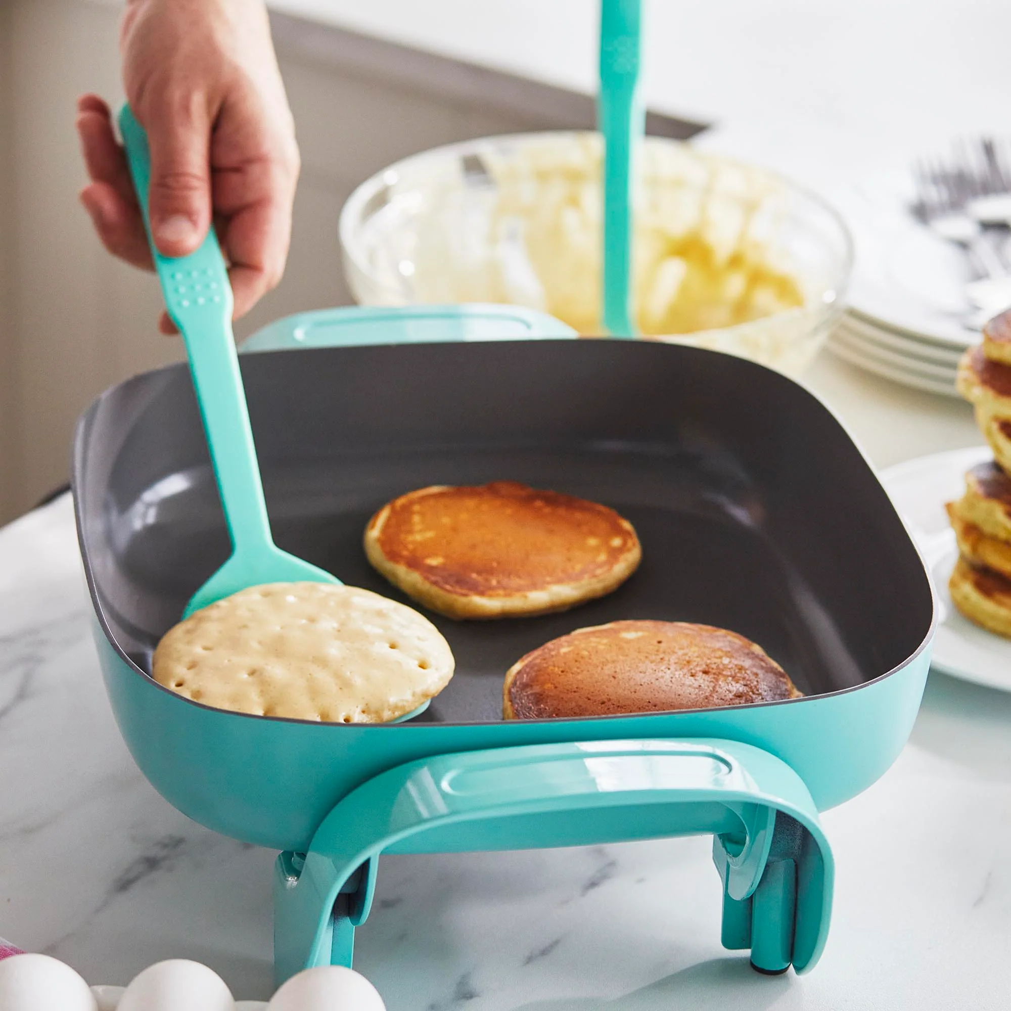 GreenLife Electric Skillet | Turquoise - Image 6