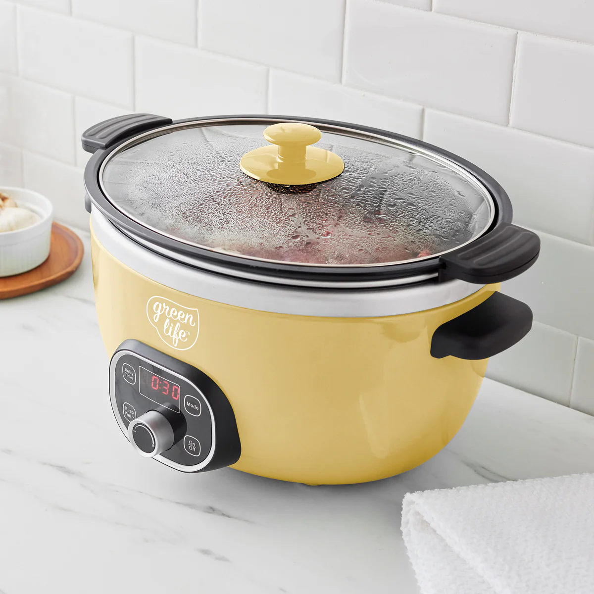 GreenLife Healthy 6-Quart Slow Cooker | Butter - Image 3