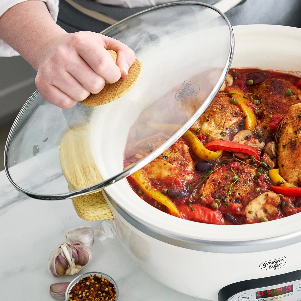 GreenLife Healthy 6-Quart Slow Cooker | Cream - Image 7