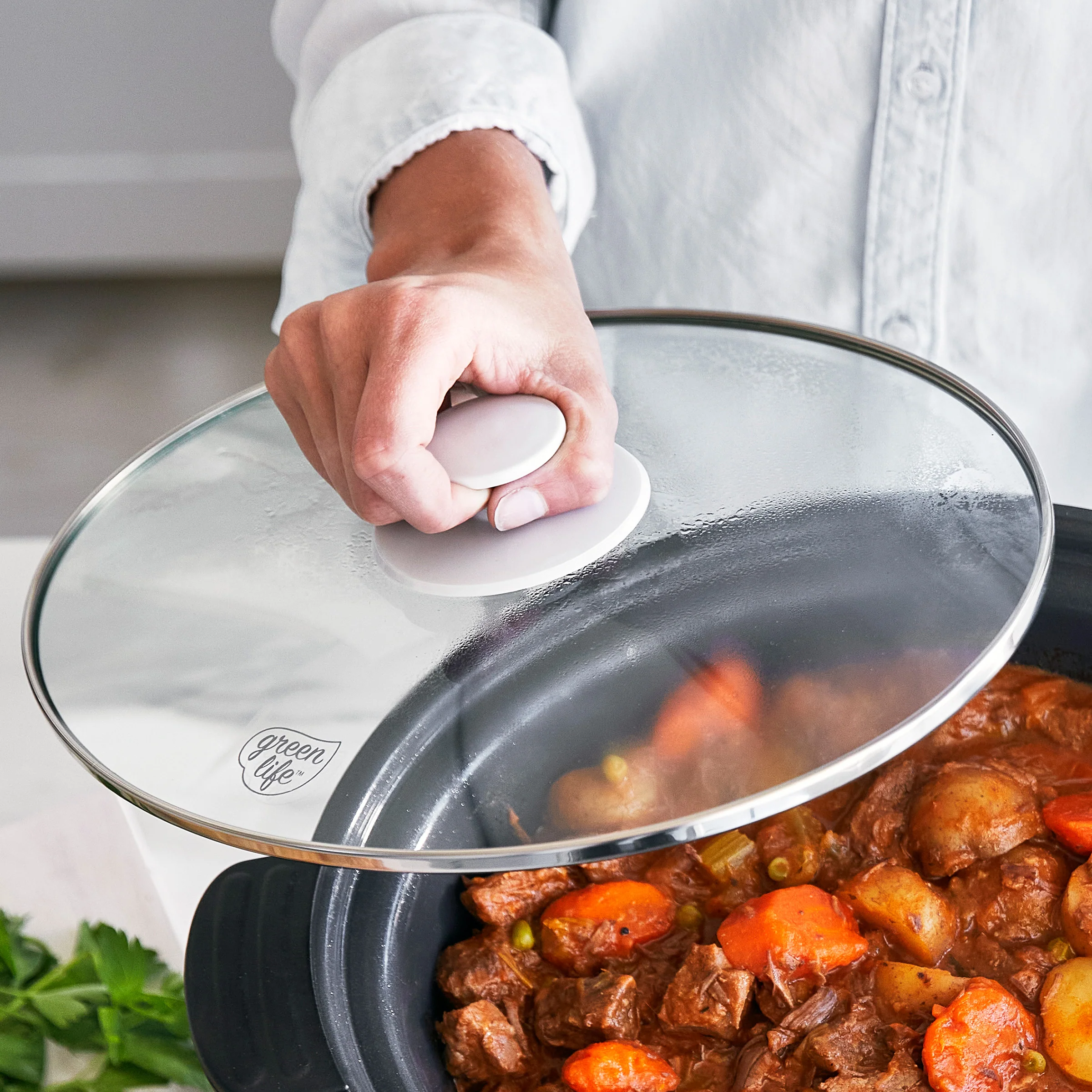 GreenLife Healthy 8-Quart Slow Cooker | White - Image 6