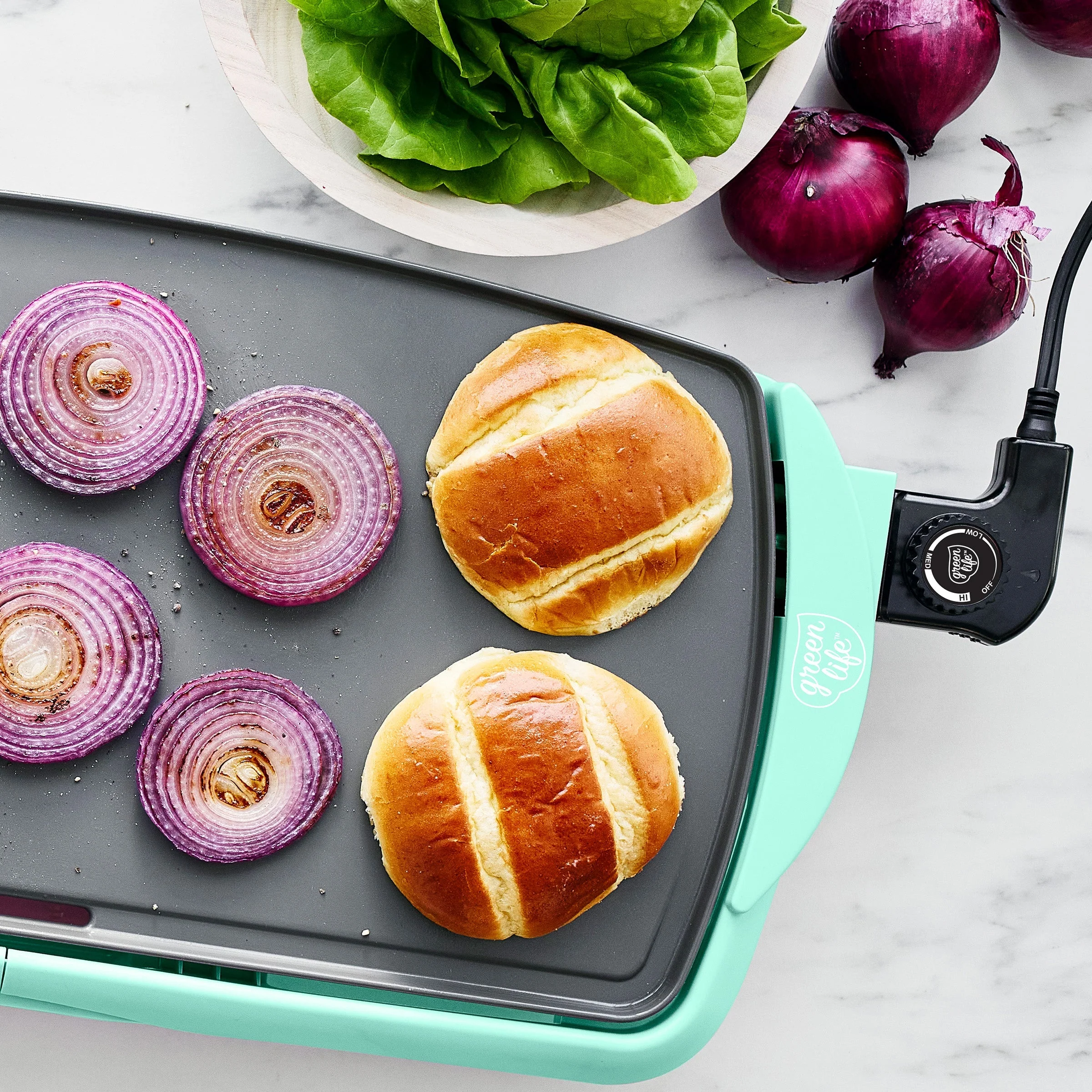 GreenLife Healthy Griddle XL | Turquoise - Image 6