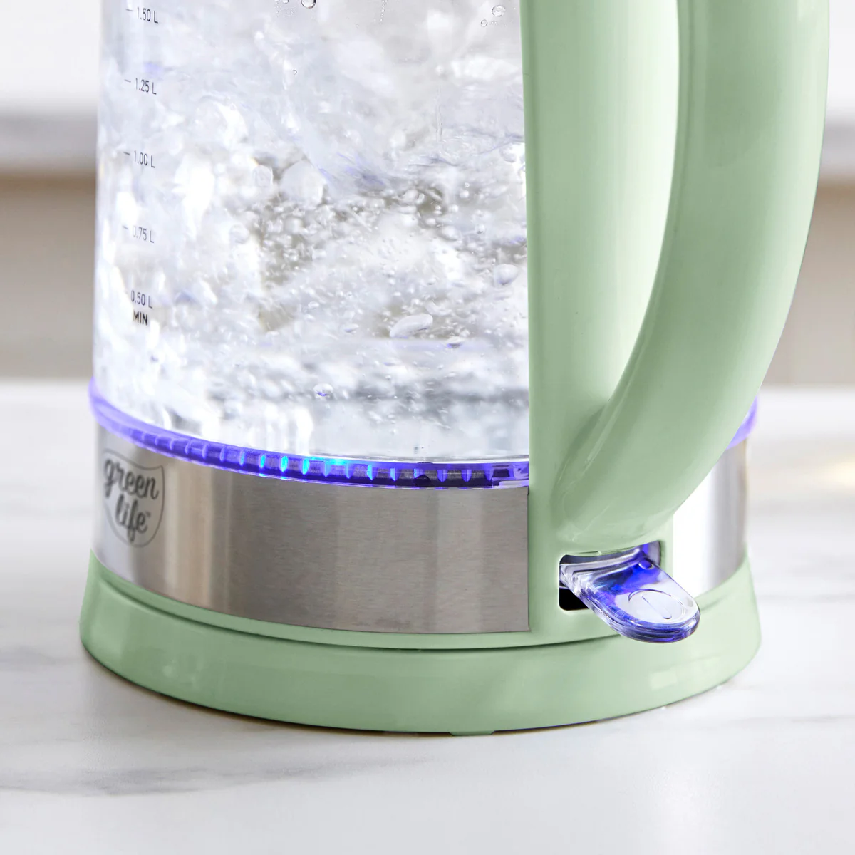 GreenLife Qwik & EZ Glass Kettle | Sage Green - Image 5
