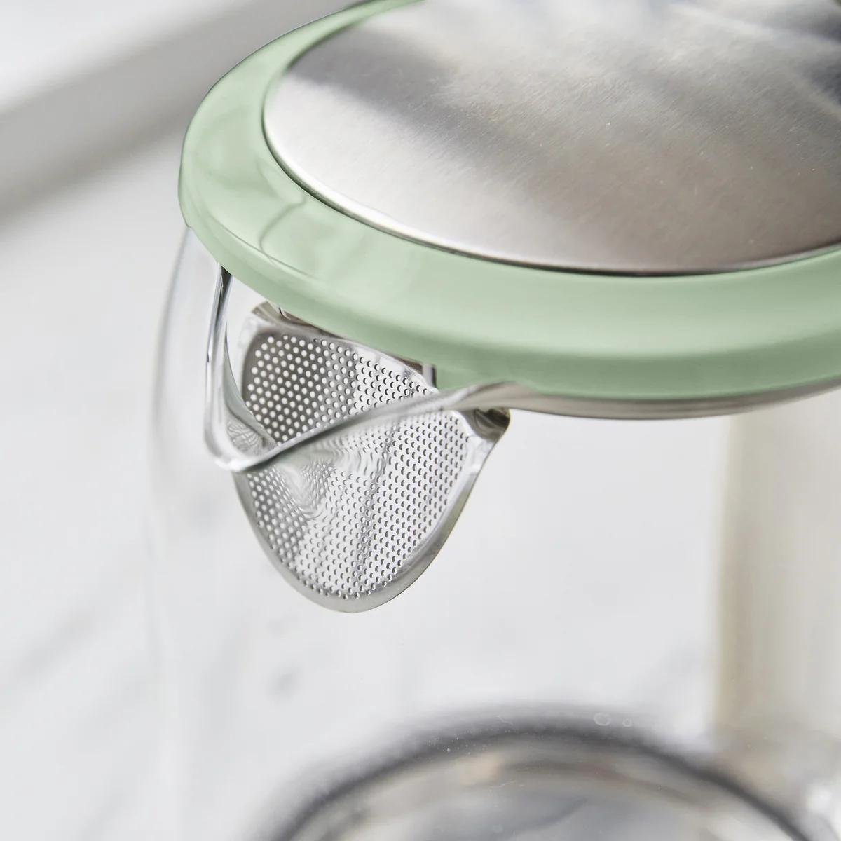 GreenLife Qwik & EZ Glass Kettle | Sage Green - Image 6