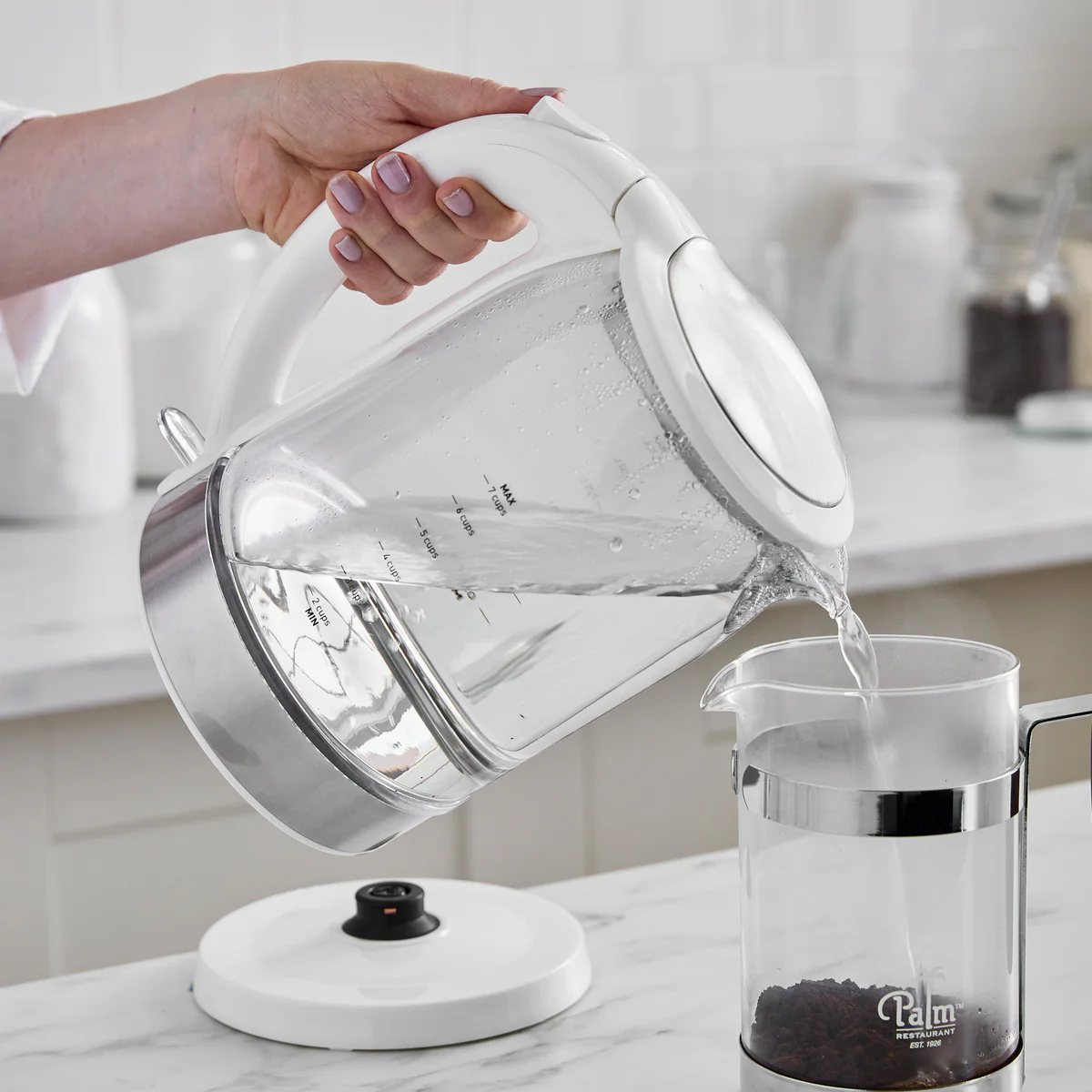 GreenLife Qwik & EZ Glass Kettle | White - Image 3