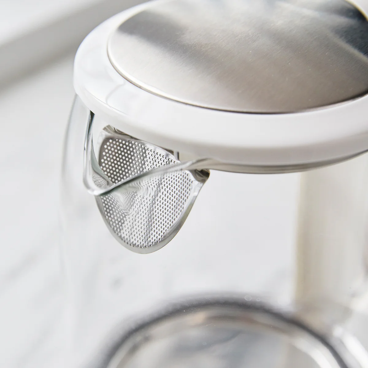 GreenLife Qwik & EZ Glass Kettle | White - Image 4