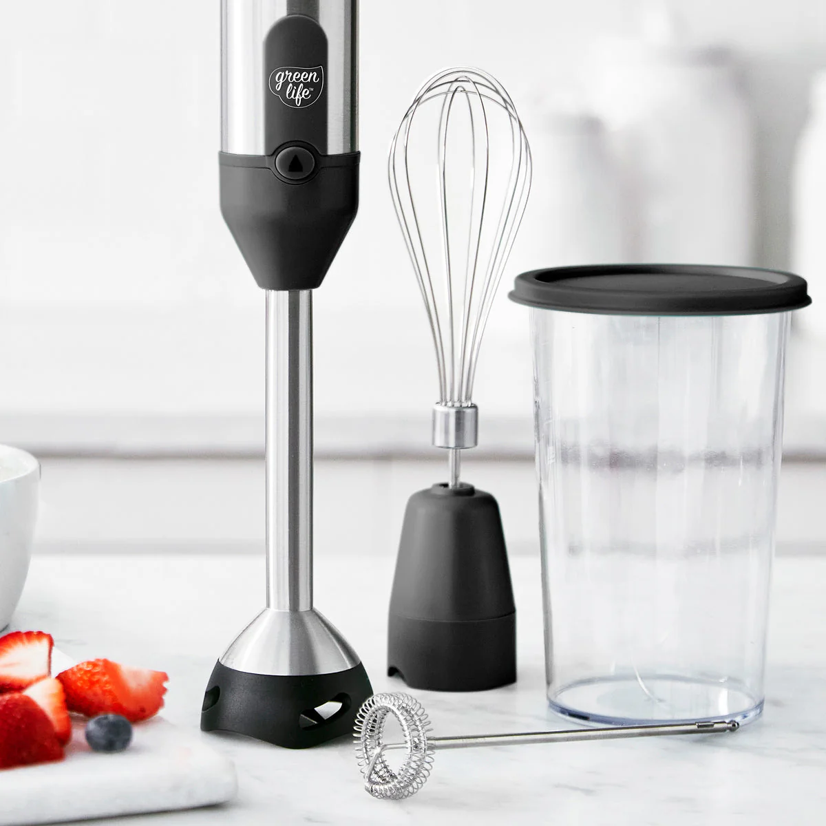 GreenLife Variable Speed Hand Blender | Black - Image 2