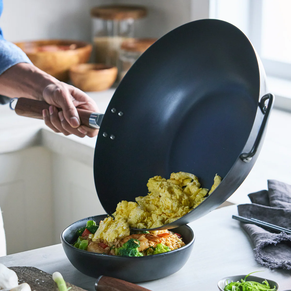 Kyoto Carbon Steel 14" Wok - Image 3