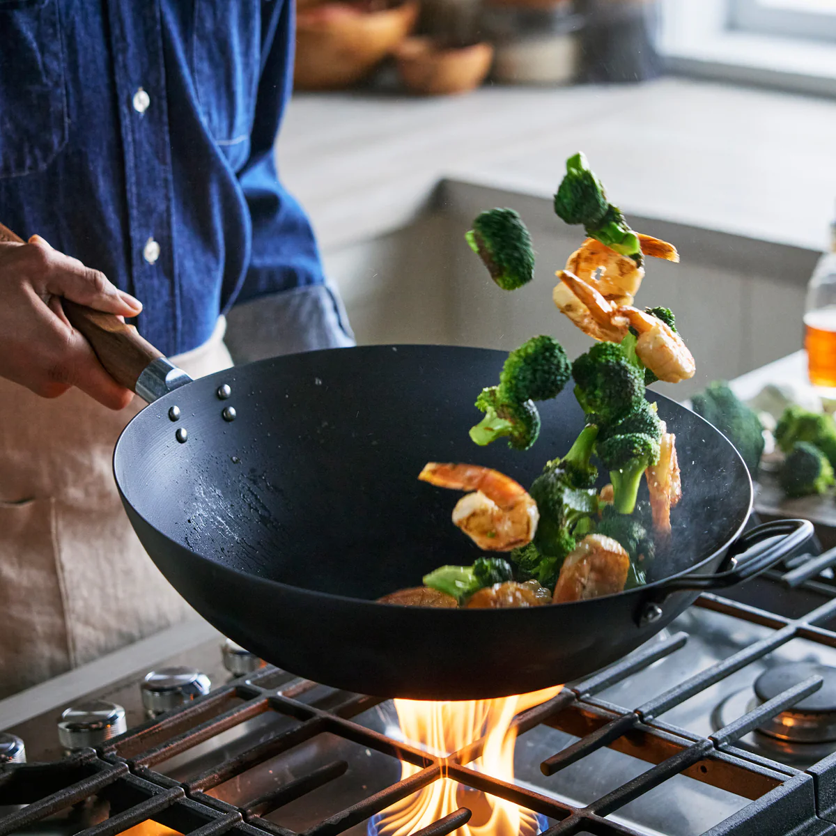 Kyoto Carbon Steel 14" Wok - Image 4