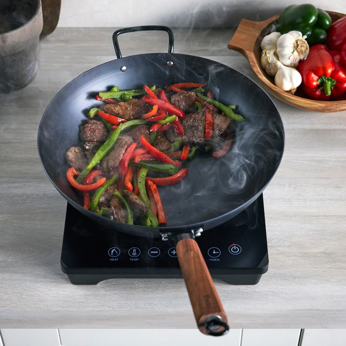 Kyoto Carbon Steel 14" Wok - Image 5