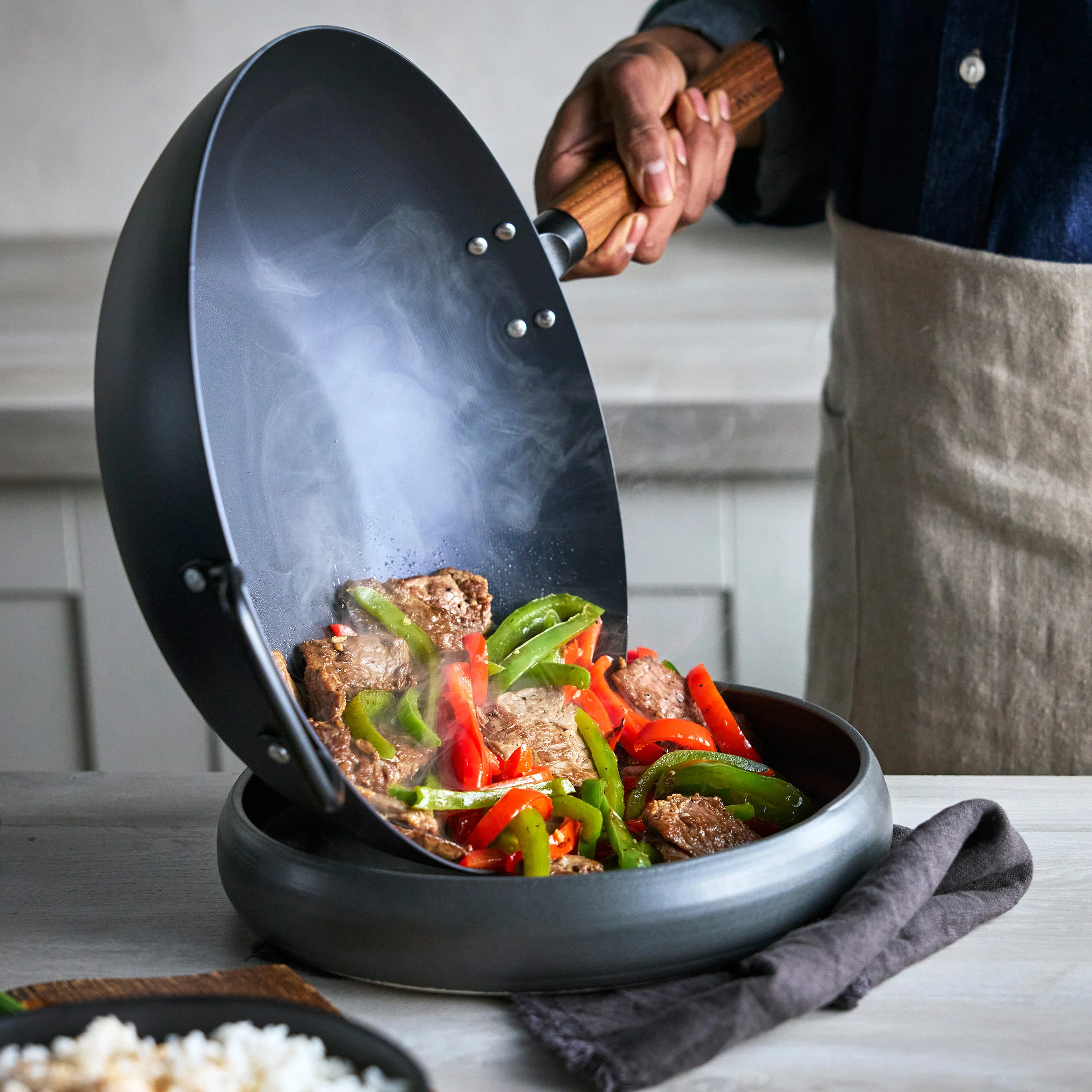 Kyoto Carbon Steel 12" Wok - Image 4