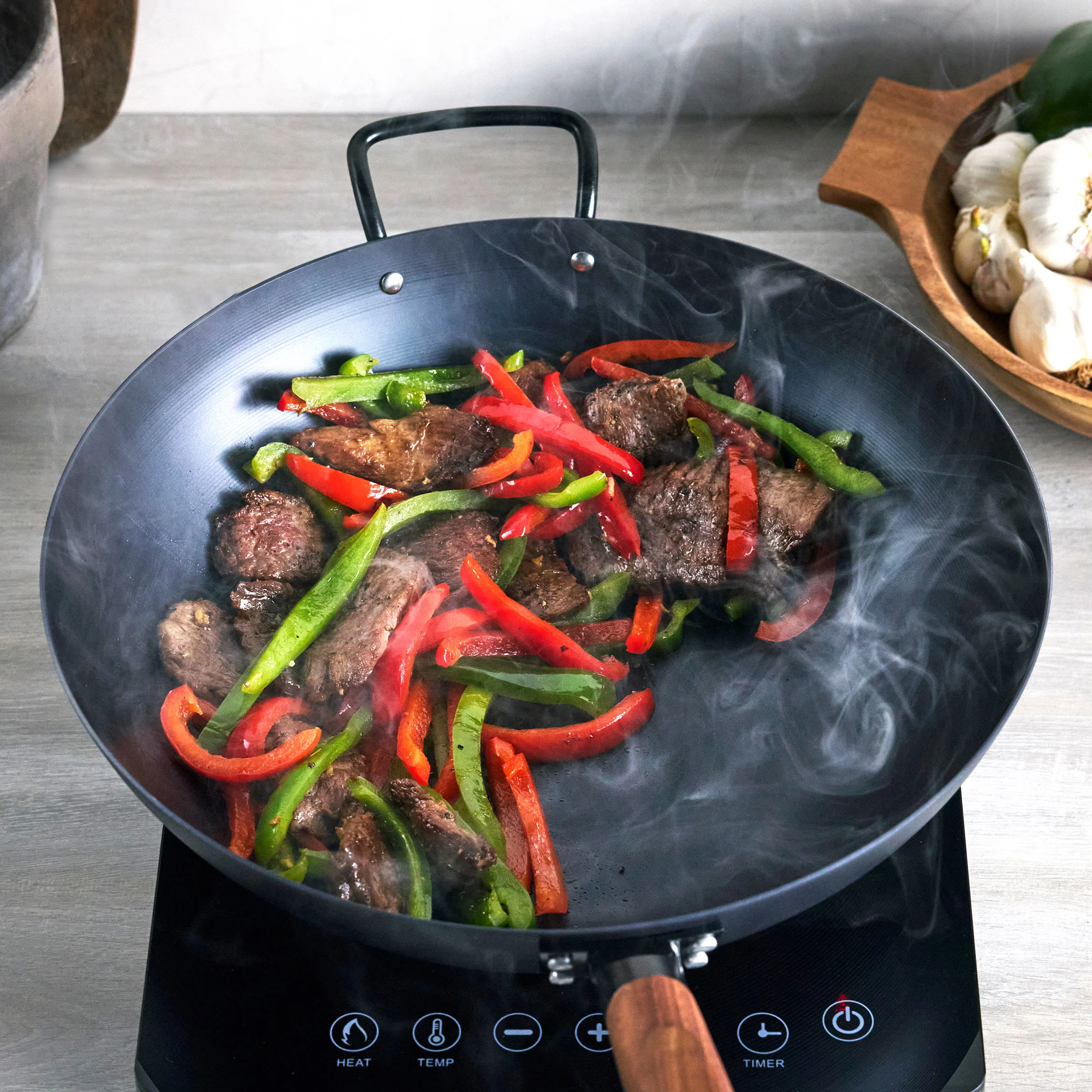 Kyoto Carbon Steel 12" Wok - Image 5