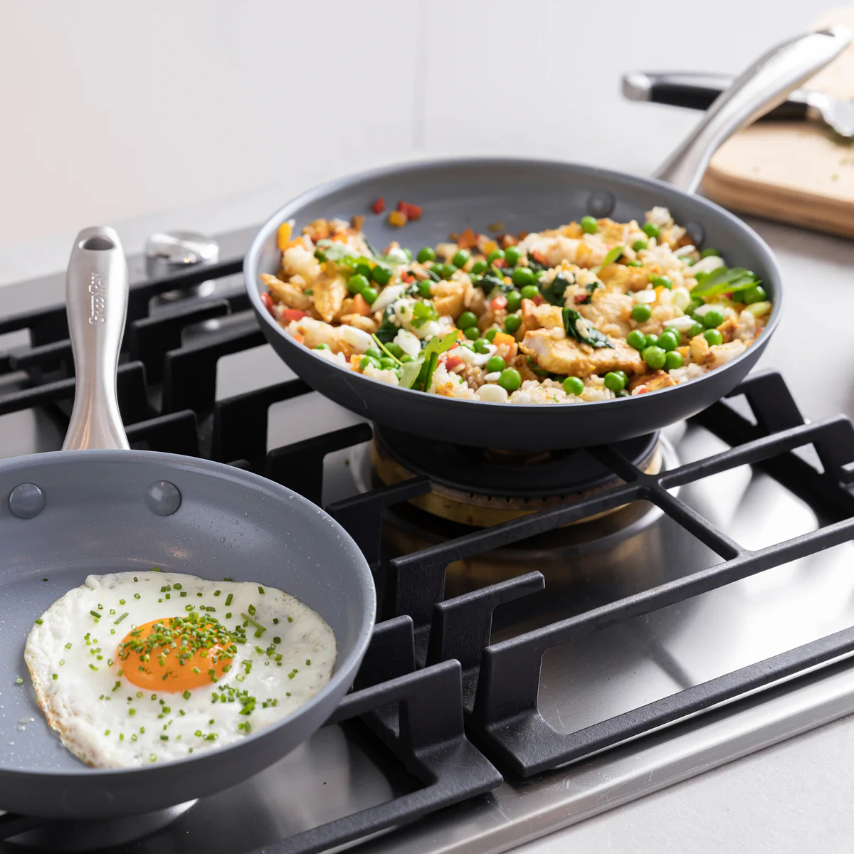 Lima Ceramic Nonstick 8", 10" and 12" Frypan Set - Image 3