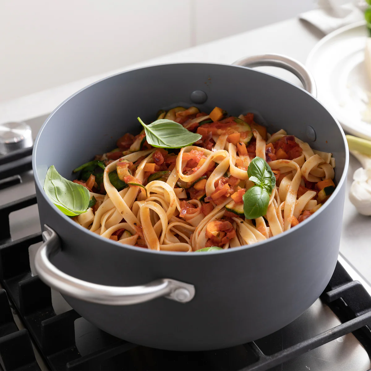Lima Ceramic Nonstick 5-Quart Stockpot with Lid - Image 3