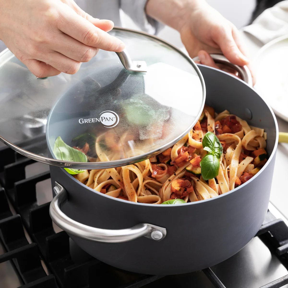 Lima Ceramic Nonstick 5-Quart Stockpot with Lid - Image 5