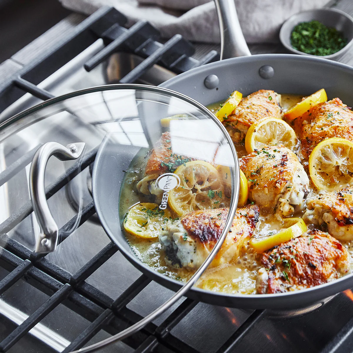 Lima Ceramic Nonstick 12" Frypan with Lid - Image 5