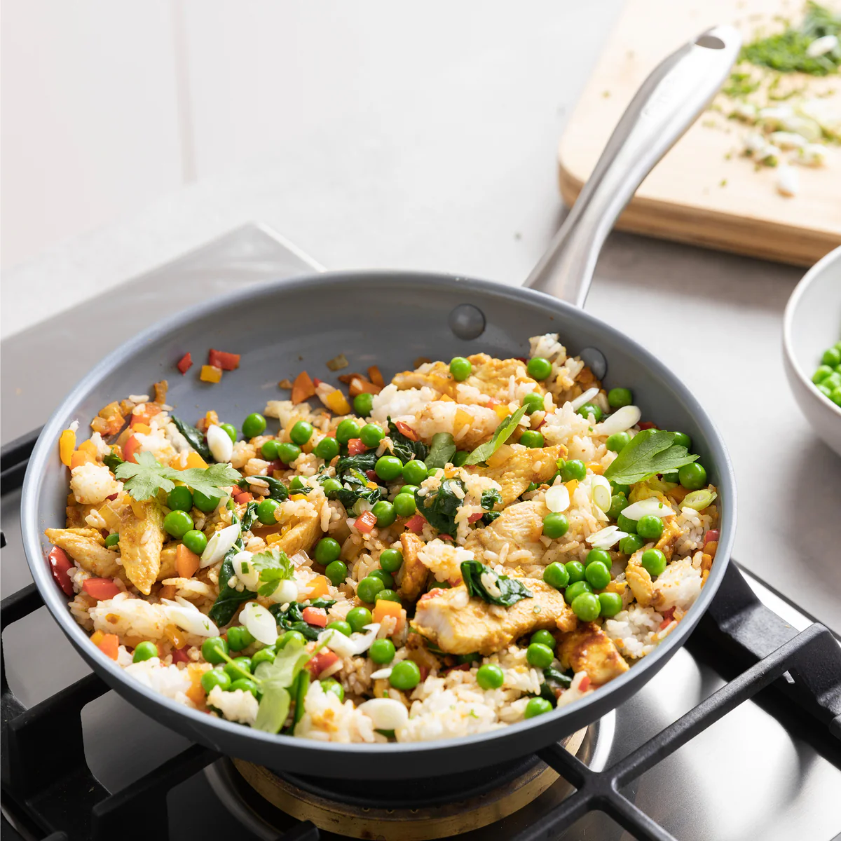 Lima Ceramic Nonstick 12" Frypan with Lid - Image 6