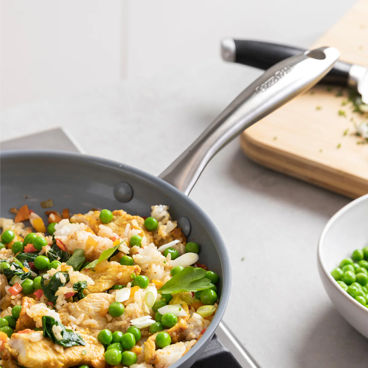 Lima Ceramic Nonstick 12" Frypan with Lid - Image 8
