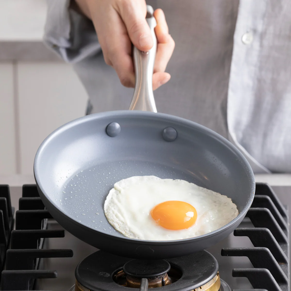 Lima Ceramic Nonstick 10" Frypan with Bamboo Spatula - Image 6