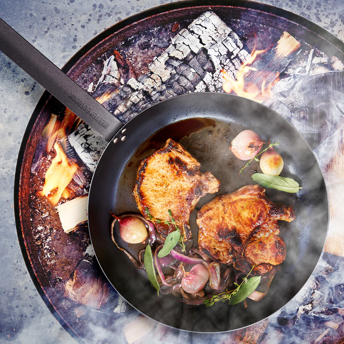 Merten & Storck Carbon Steel 12" Frypan - Image 3