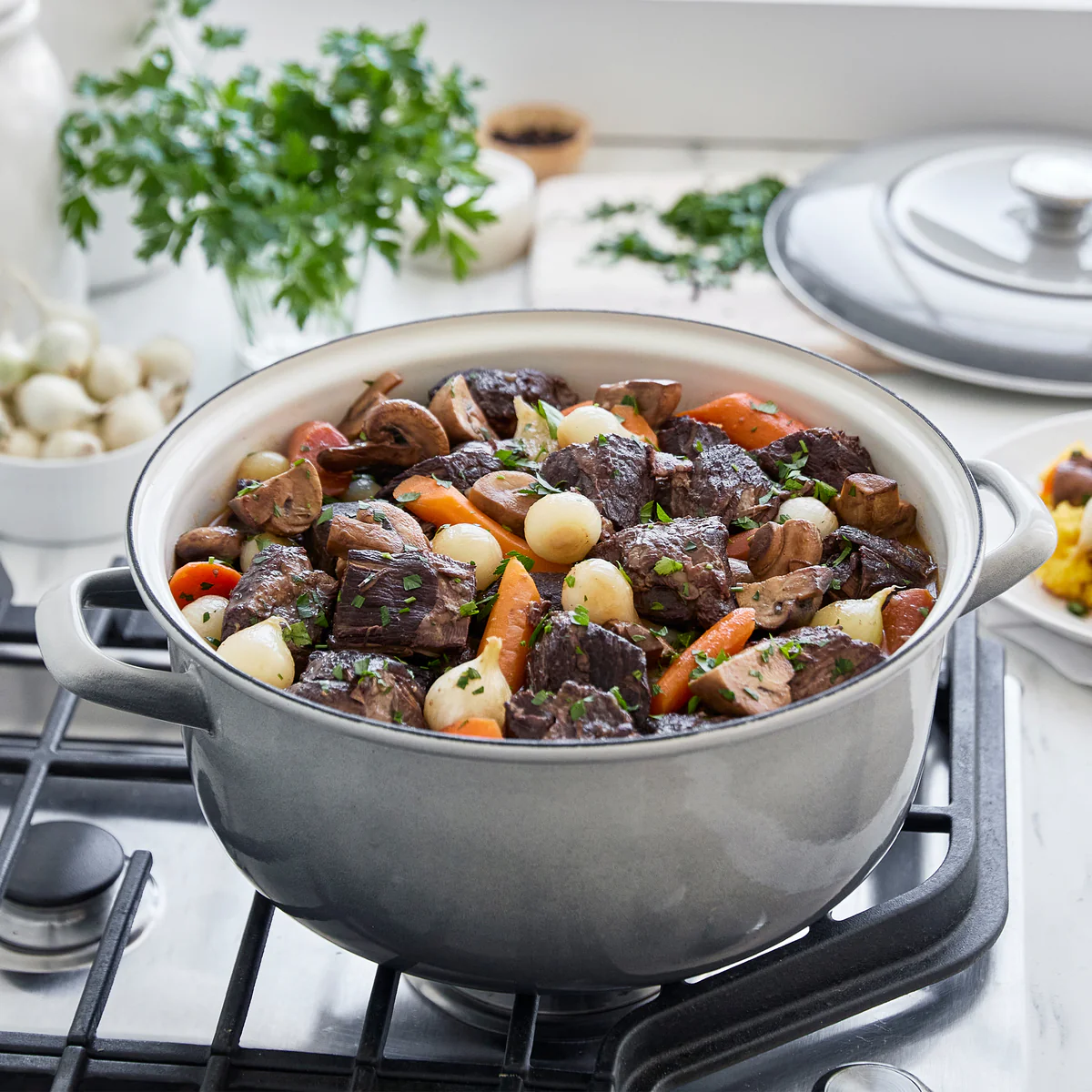 Merten & Storck Enameled Iron 1873 Dutch Oven, 7-Quart | Cloud Gray - Image 5