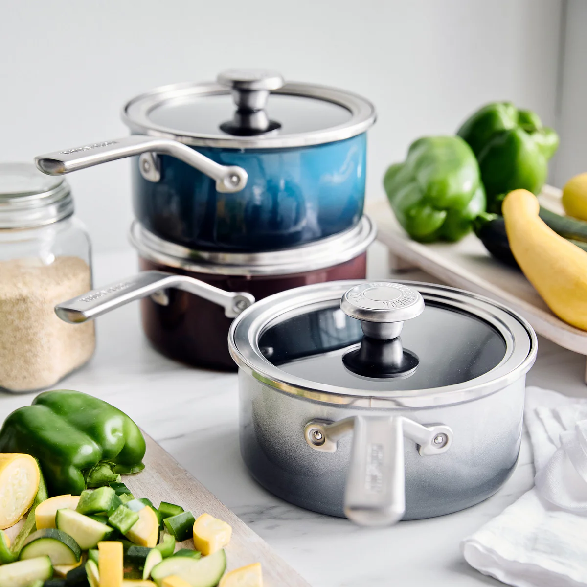 Merten & Storck Steel Core Enameled 2-Quart Saucepan with Lid | Chocolate Truffle - Image 9