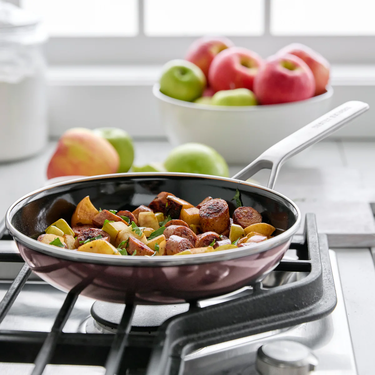 Merten & Storck Steel Core Enameled 9.5" Frypan | Chocolate Truffle - Image 5