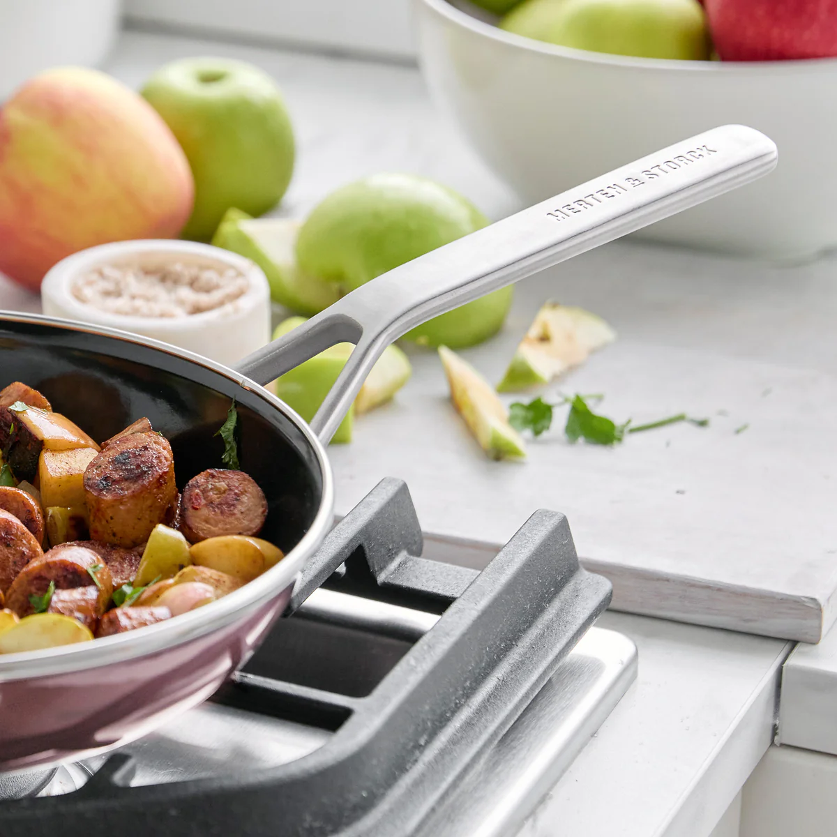 Merten & Storck Steel Core Enameled 9.5" Frypan | Chocolate Truffle - Image 7