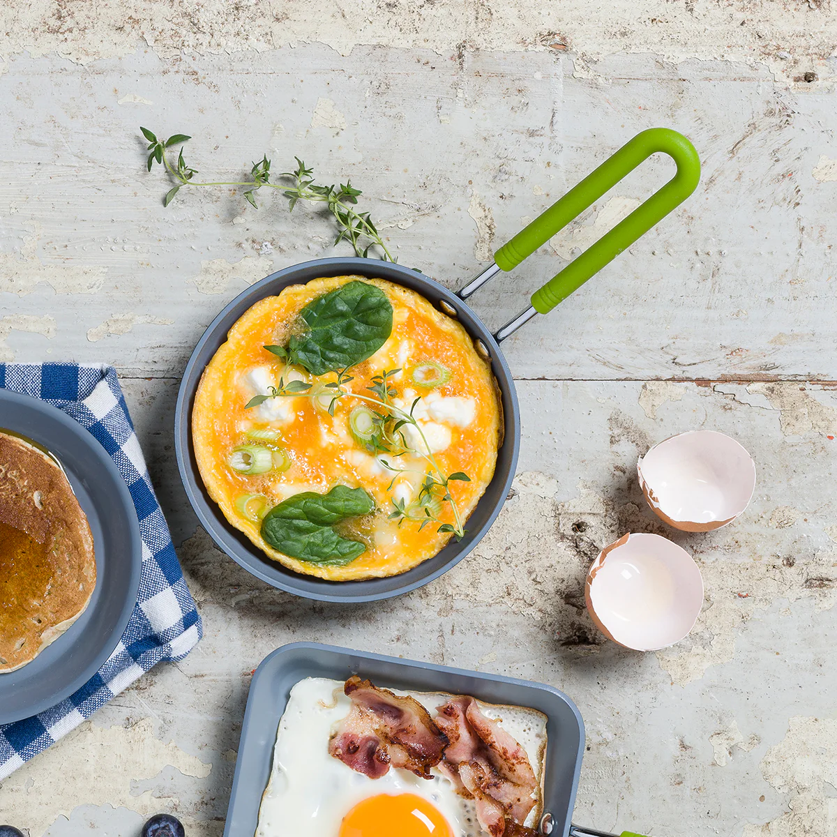 Mini Ceramic Nonstick 5" Round Frypan | Green - Image 3