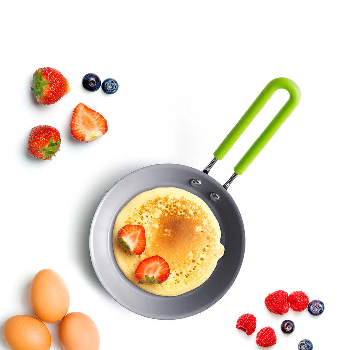 Mini Ceramic Nonstick 5" Round Frypan | Green - Image 5