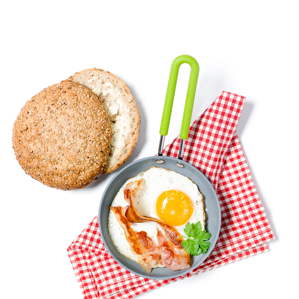 Mini Ceramic Nonstick 5" Round Frypan | Green - Image 6