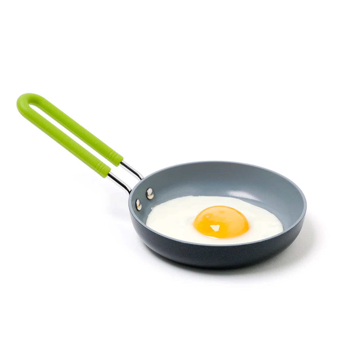 Mini Ceramic Nonstick 5" Round Frypan | Green - Image 7