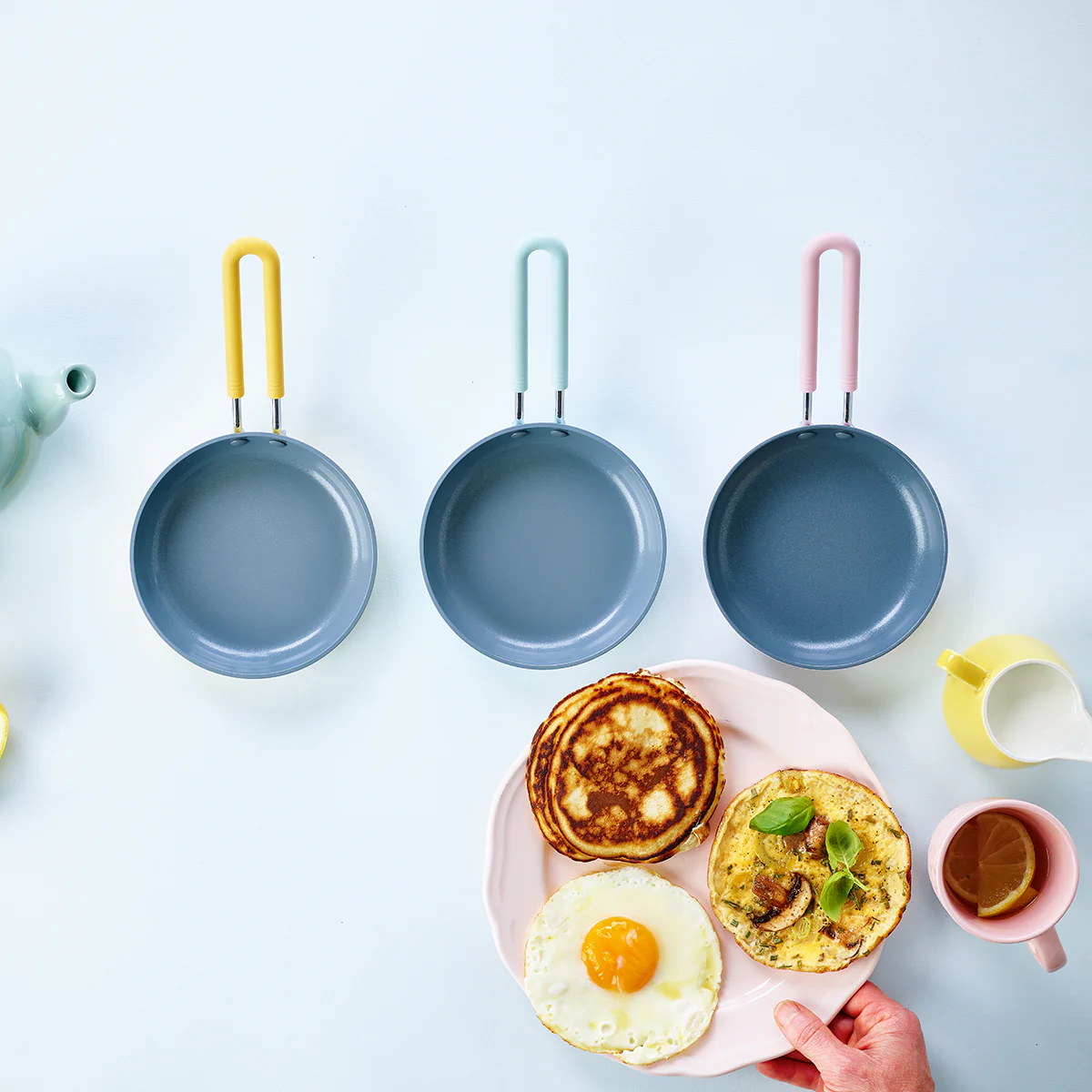 Mini Ceramic Nonstick 5" Frypan | Yellow - Image 4