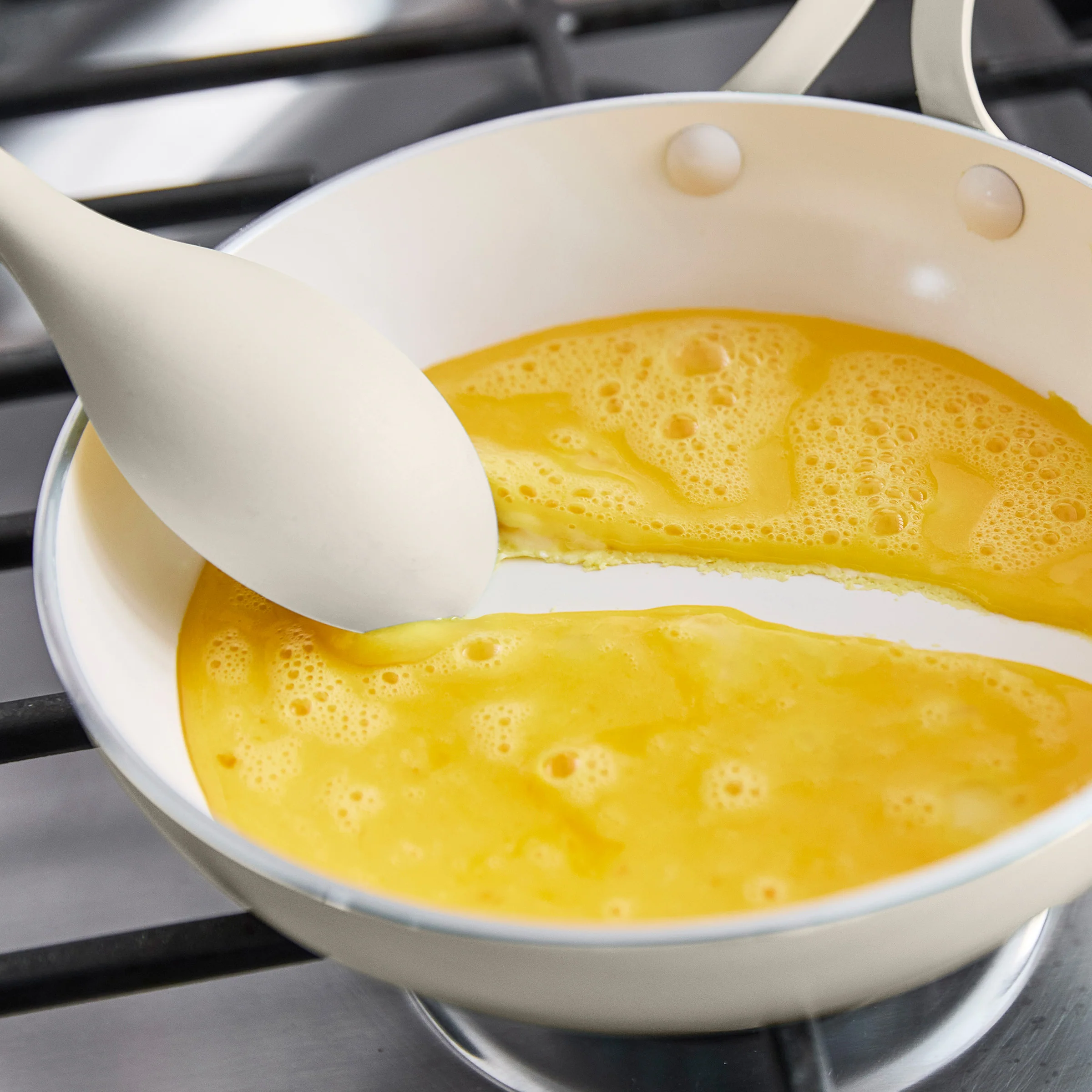 Nova Gallery Ceramic Nonstick 12" Frypan | Cream - Image 5