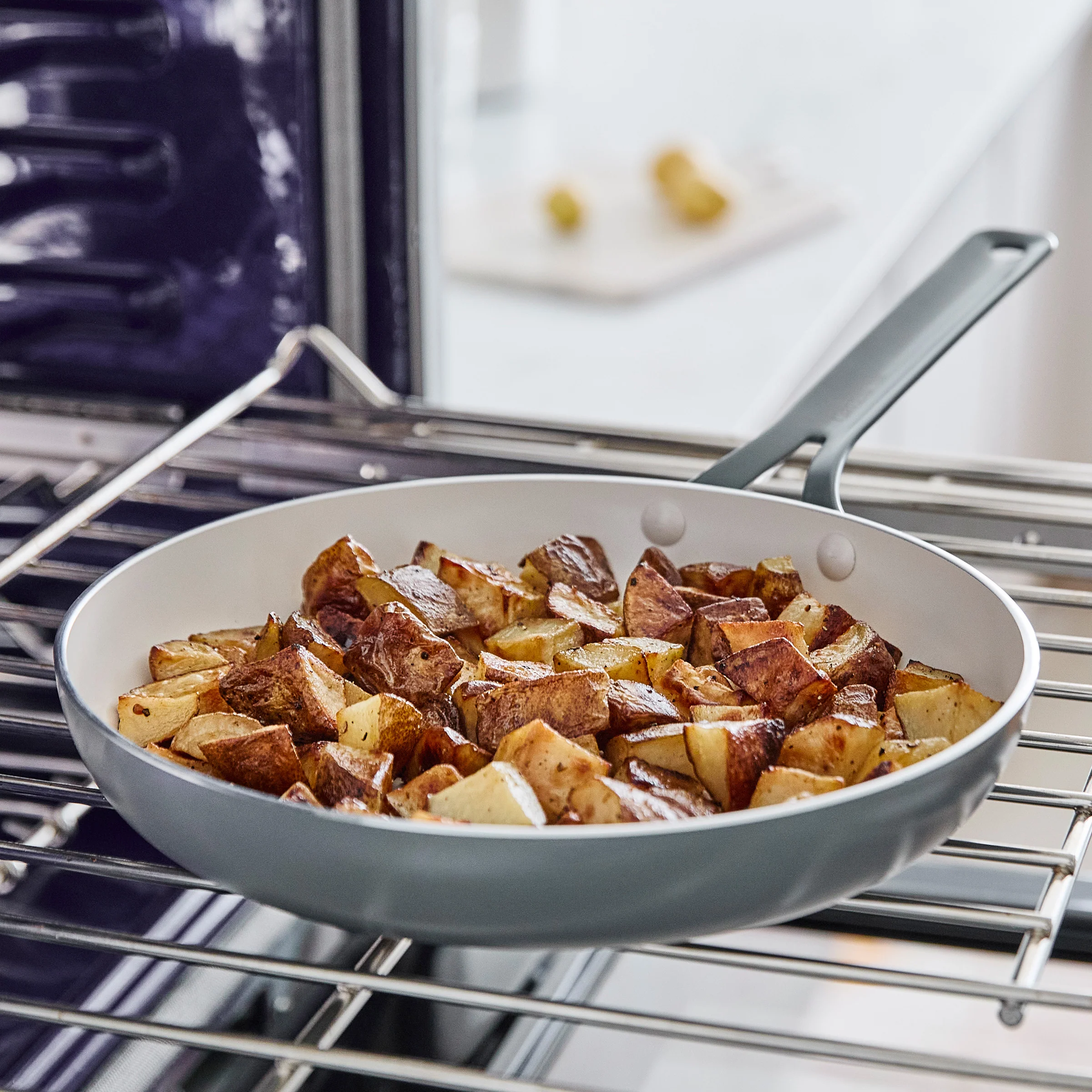 Nova Gallery Ceramic Nonstick 8" and 10" Frypan Set | Gray - Image 6