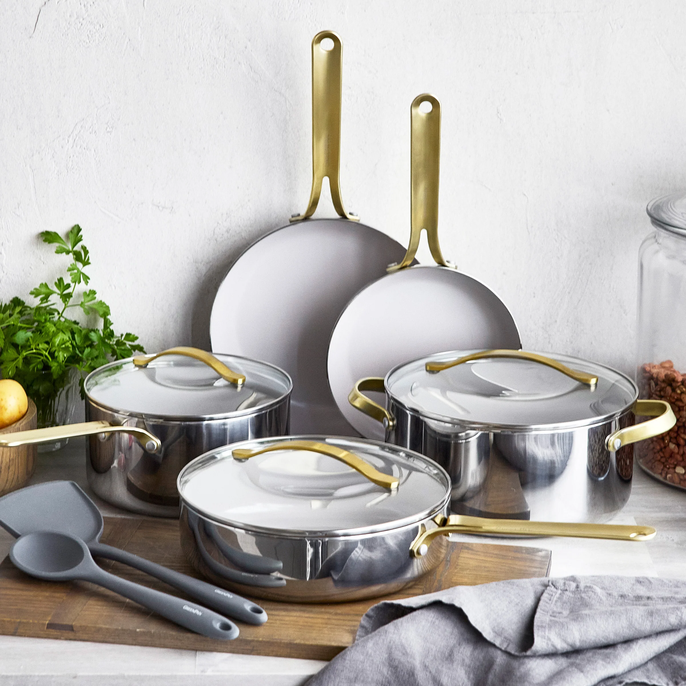 Nova Gallery Stainless Steel 10-Piece Cookware Set - Image 2