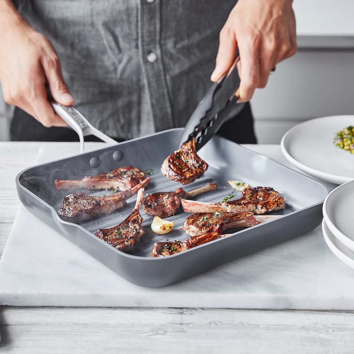 Paris Pro Ceramic Nonstick 11" Square Grill Pan - Image 3