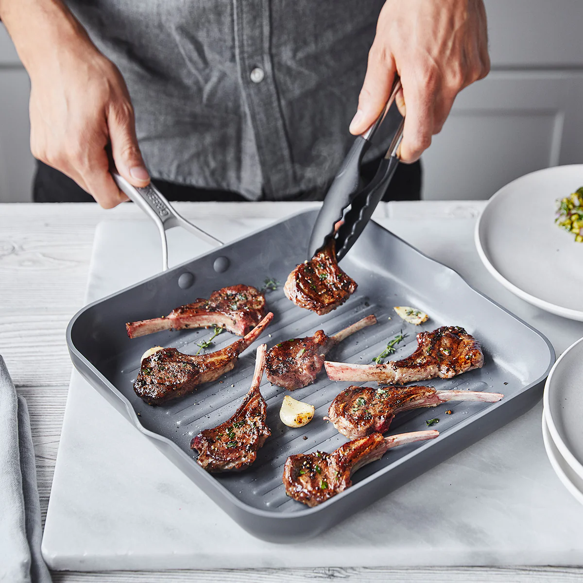 Paris Pro Ceramic Nonstick 11" Square Grill Pan - Image 4