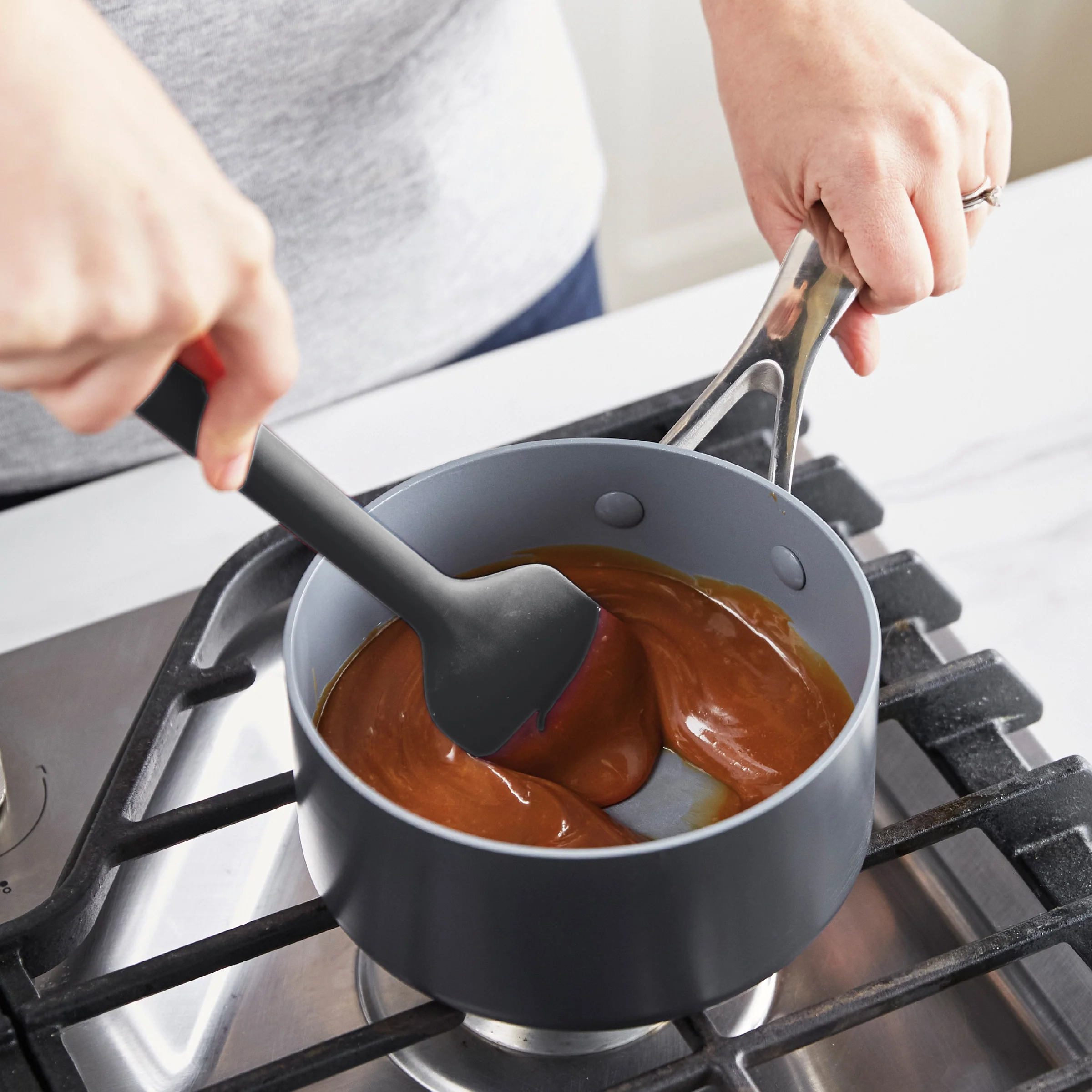 Platinum Silicone 7-Piece Utensil and Crock Set | Gray - Image 5