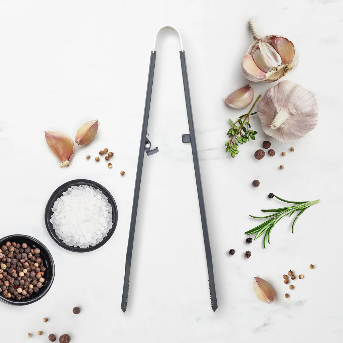 Platinum Silicone Tongs | Gray - Image 2