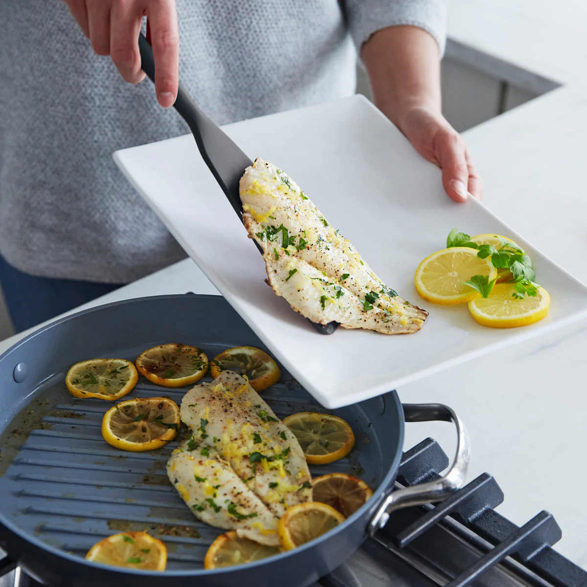 Platinum Silicone Tools 3-Piece Utensil Set | Gray - Image 4