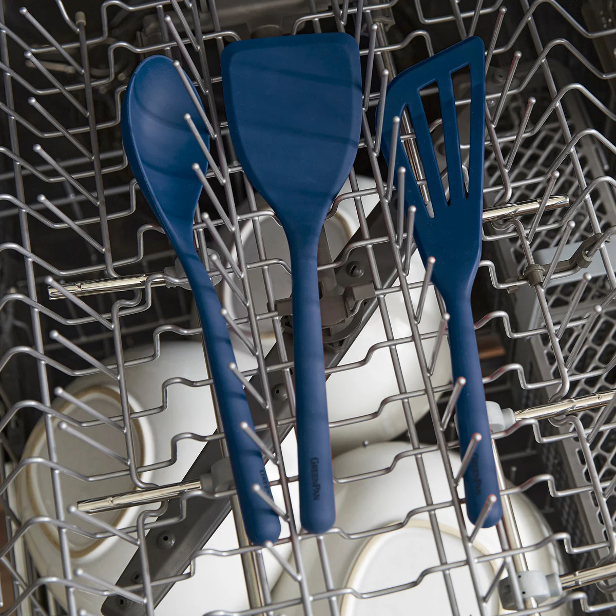 Platinum Silicone Tools 5-Piece Utensil Set | Navy - Image 6