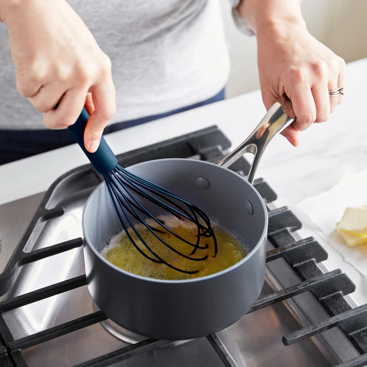 Platinum Silicone Whisk | Navy - Image 3