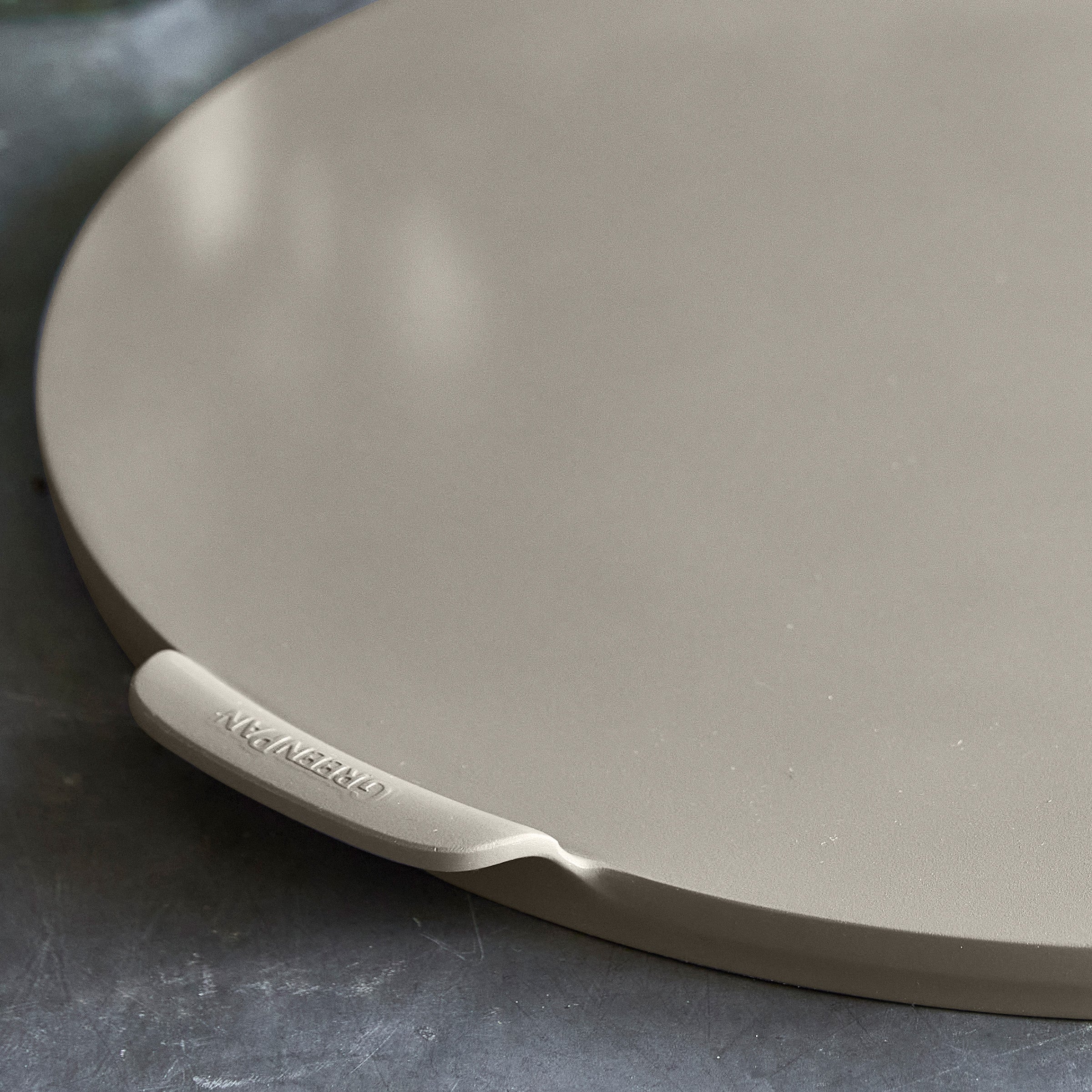 Premiere Ovenware 16.5" Round Pizza Baker | Taupe - Image 6