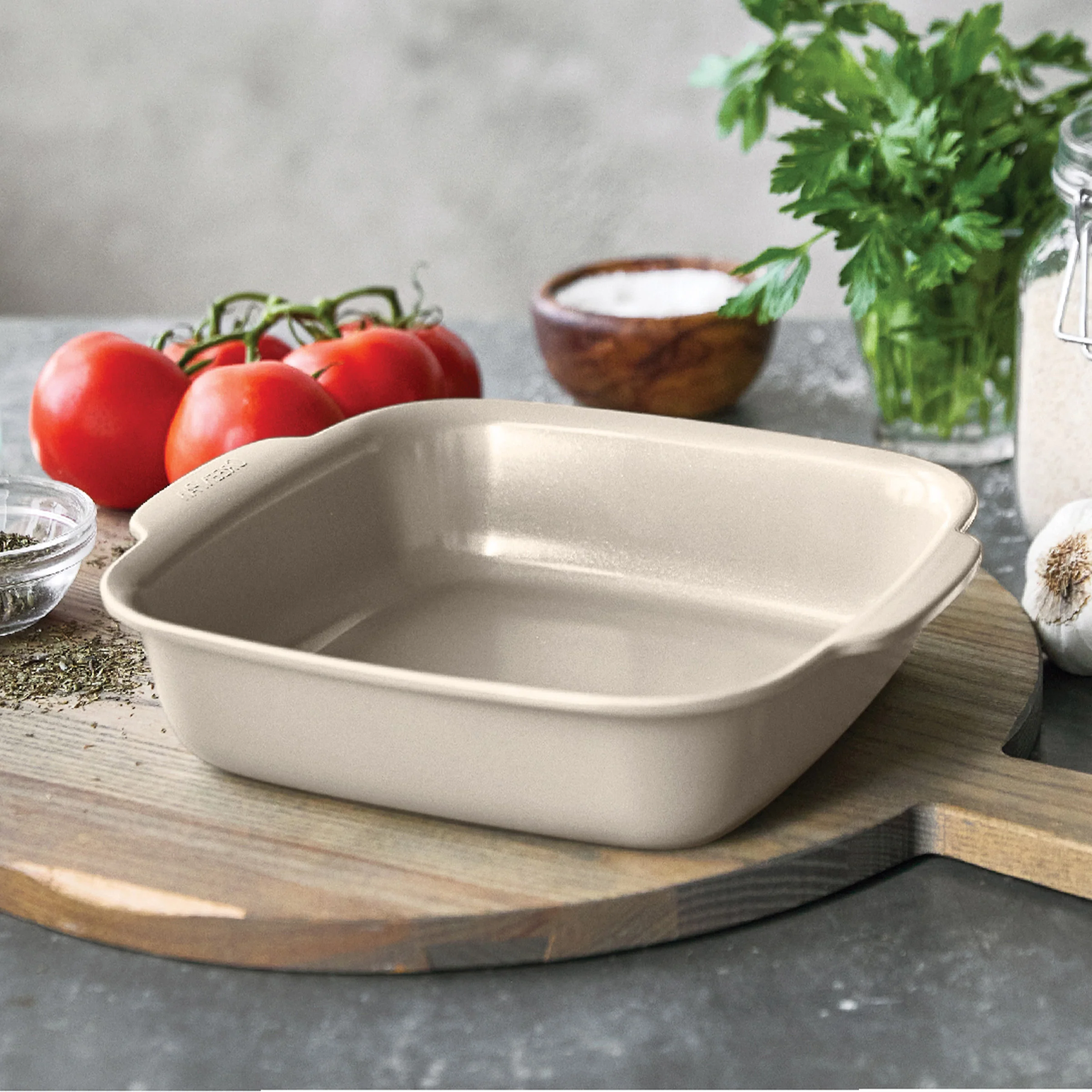 Premiere Ovenware Ceramic Nonstick 4-Piece Set | Taupe - Image 12